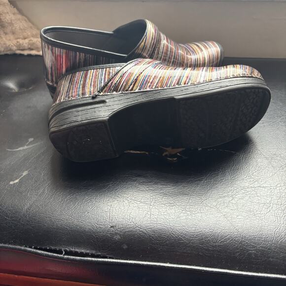 Dansko 39 (8.5-9) Multicolored Slip On Clog Leather Womens. EUC Nursing Comfort - Picture 4 of 5